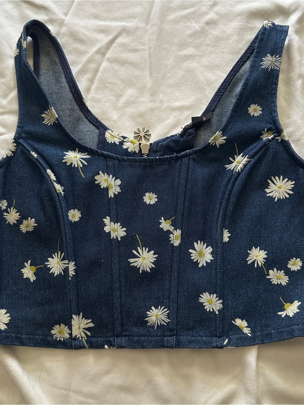 dELiA*s Daisy Denim Corset Top